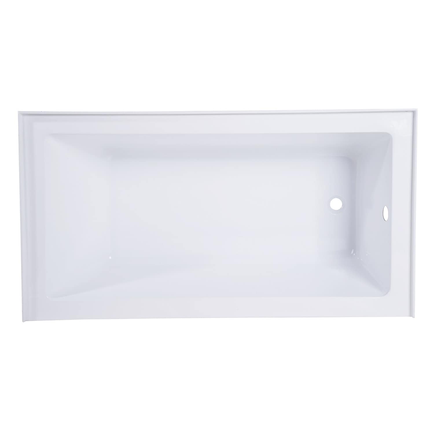 Kingston Brass 54 x 30 inches Acrylic Deep Soak Alcove Bathtub White