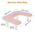 thumbnail image 5 of Unique Bargains Nail Arm Rest with Height Adjustment Pink 1 Pc, 5 of 8