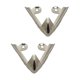 thumbnail image 2 of 2 uds. de zapatos protectores puntiagudos, gorra con puntas, decoración, suministros duraderos de Metal convenientes, puntera de tacón alto con estilo Plata, 2 of 8