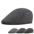thumbnail image 5 of US 1 Pack Newsboy Hats for Men Classic Herringbone Tweed Wool Blend Flat Cap, 5 of 5