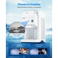 thumbnail image 2 of Máquina trituradora de hielo comercial VEVOR, 1.91QT / 1.8L, trituradora de cubitos de hielo eléctrica grande con motor premium de 300W, cuchillas de acero inoxidable, color blanco., 2 of 9