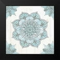 thumbnail image 2 of Tavoletti, Anne 15x15 Black Modern Framed Museum Art Print Titled - Mandala Morning V Blue and Gray, 2 of 5