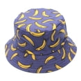 thumbnail image 1 of Sombrero de pescador de 56-58cm con circunferencia para hombres y mujeres, sombrero de pescador con patrón de piña y plátano, sombrero de pescador de doble cara, sombrero para el sol, gorro de lavabo, 1 of 5
