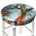 thumbnail image 3 of Disketp Exotic Birds Forest Stool Covers Round, Super Soft Round Bar Stool Cushion Covers Seat Cushion - {sizeName}-13 inch, 3 of 7