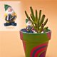 thumbnail image 4 of Figura de gnomos de jardín, 7 piezas de estatuas de gnomos de hadas de resina, figura de gnomo de jardín de hadas en miniatura, gnomo de jardín, se puede utilizar para mesa de comedor, 4 of 5