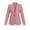 Pink, variant on Women Business Blazer Casual Stylish Work Office Suit Jackets Long Sleeve Lapel V Neck Button Down Outwear With Pockets (XL, Khaki)