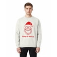thumbnail image 5 of Gildan Keep It Merry Design Sweatshirt for Men, Red Christmas Print Crewneck Sweater, L, 5 of 5
