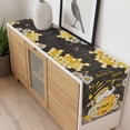 thumbnail image 4 of Yellow Gnomes Table Runner - 108 Inch Long, Kitchen Dining Table Runner Dresser Scarves, Bee Daisy Honey Vintage Farmhouse Decor for Coffee Tables Wedding Party Banquet, 4 of 8