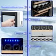 thumbnail image 6 of 2025 New 30 Inch Beverage and Wine Cooler - Dual Zone Built-In/Freestanding, Holds 28 Bottles and 80 Cans, Independent Temp Control, Quiet Compressor, for Red, White & Champagne, 6 of 8