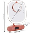 thumbnail image 2 of Impressions Vanity Melody Duotone LED Makeup Mirror, Tabletop with Bluetooth Speakers (Rose gold), 2 of 10