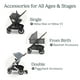 thumbnail image 5 of UPPAbaby Cruz V2 Stroller/Full-Featured Stroller with Travel System Capabilities/Toddler Seat, Bumper Bar, Bug Shield, Rain Shield Included/Jake (Charcoal/Carbon Frame/Black Leather), 5 of 5