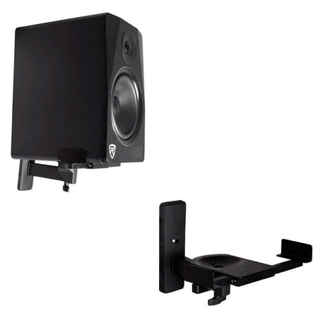 Pair Rockville RHSB8 Wall Mount Swivel Studio Monitor Speaker Hanging (Best Speakers For Fl Studio)