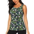 thumbnail image 1 of Fotbe Fun Panda Playing With Bamboo Leaves Blusas Sin Mangas para Mujer – Estilo Casual, Corte Suelto, Slim-Fit, Cuello Redondo Deportivo, Tops de Verano para Gimnasio y Yoga-Small, 1 of 7