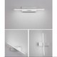 thumbnail image 3 of Aplique de pared jinwen Luz blanca tricolor ajustable giratorio moderno, 3 of 8