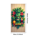 thumbnail image 3 of Decorative Design Hawaiian Theme Tiki Mask Summer Party Banner for Beach Party Luau Tropical Celebration, 3 of 8