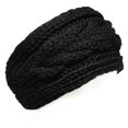 thumbnail image 1 of Wrapables® Thick Cable Knit Headband, Black, 1 of 4