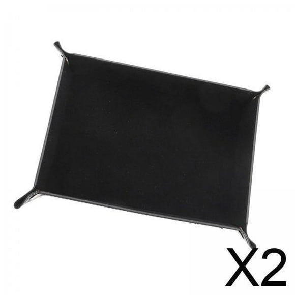 Soporte para dados ,Soporte para dados de cuero Juegos de mesa rectangulares,Soporte para dados Juegos de escritorio plegables portátiles,Soporte para dados grande franela pu cuero Juegos de