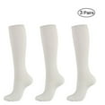 thumbnail image 1 of HAOAN 3 Pairs Knee High Graduated Compression Socks for Men & Women - BEST Stockings for Running  Medical  Athletic  Diabetic  Swelling  Varicose Veins  Travel, 1 of 4