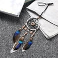 thumbnail image 3 of Dream Catcher for Car Rearview Mirror Hanging Handmade Dream Catcher Wooden Beads Nature Feather Small Car Charms Pendant Accessories, 3 of 6