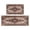 Brown Pattern Bohemia-7, variant on Kitchen Rugs and Mats Non Skid Washable Brown Pattern Bohemia Kitchen Mat and Rug Set,Floor Cushion Waterproof Rug,Rubber Backed Area Rugs for Kitchen Laundry