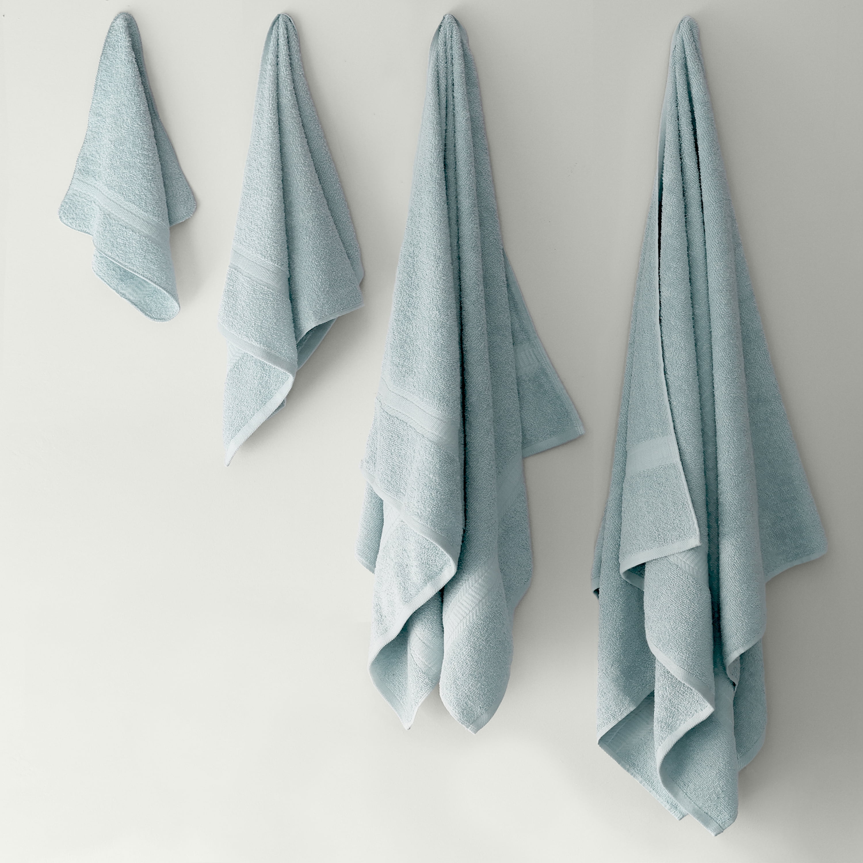 Drap de bain uni Mainstays Basics 100% coton 30x60