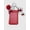 Red-90, variant on 1pc Stylish Gothic Silver Beaded CCB Ribbon Bowknot Heart Adjustable Lanyard ID Card Holder Charm Keychain Suitable For Office Workers