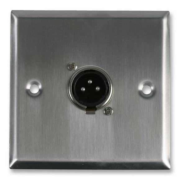 PRO SIGNAL - AV Wallplate with 1 x 3 Pin Male XLR Socket