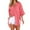 Watermelon Red, variant on Oalirro Button Down V Neck Womens Long Sleeve Tops Dressy Casual Spring Loose Fit Womens Fall Tops 2023