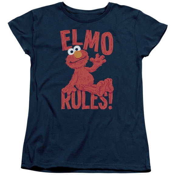 Sesame Street - Elmo Rules - Women's Short Sleeve Shirt - Medium