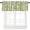 Green, variant on Lemon Strope Curtain Valance for Windows/Kitchen/Living Room/Bedroom, Blue Geometric Watercolor Flower Summer Rod Pocket Window Treatment Short Drape Topper Small Tier Cafe Curtains Panel 54X18