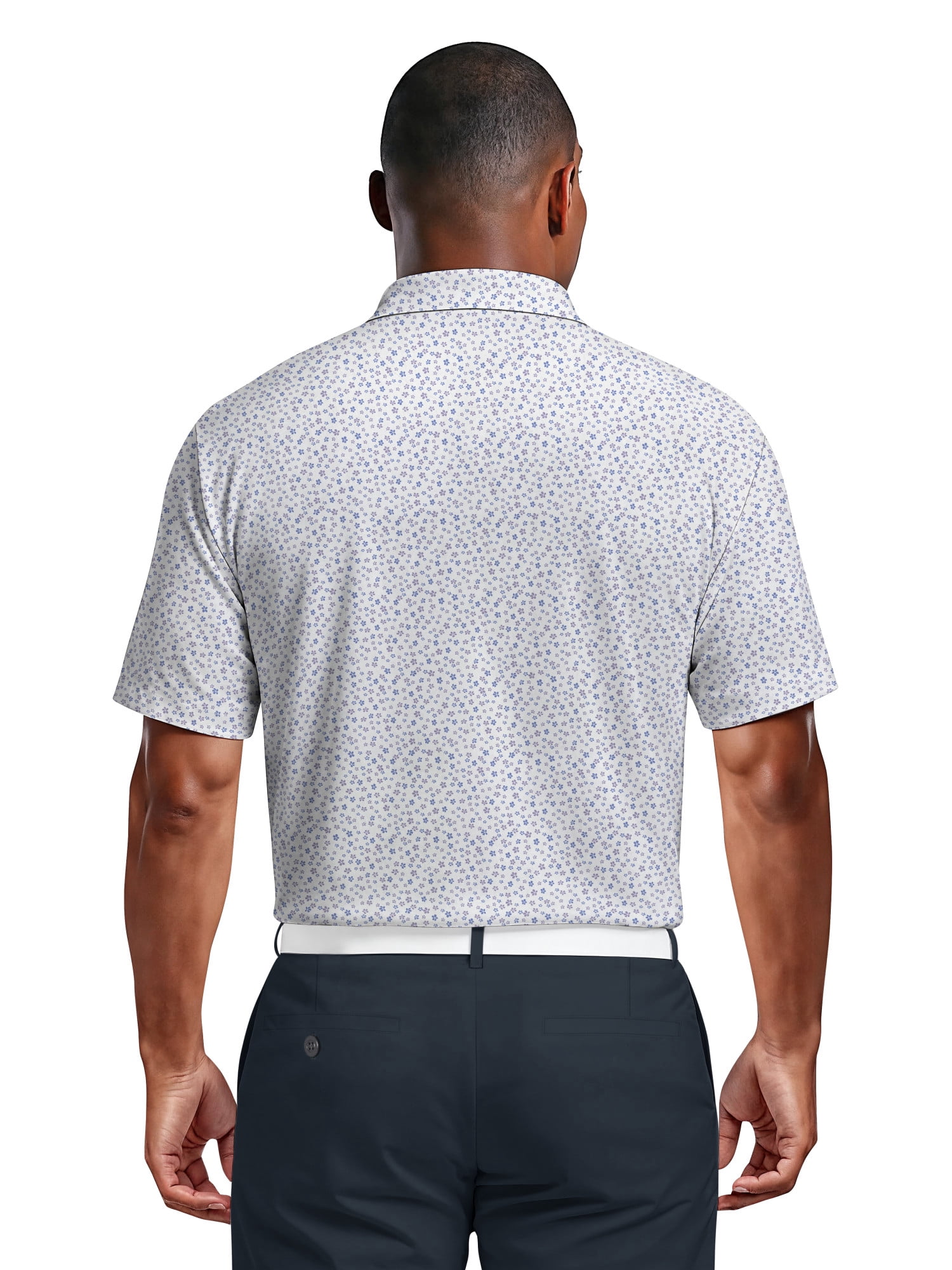 Ben Hogan Men's & Big Men's Performance Confetti Floral Short Sleeve Polo Shirt, up to 5XL