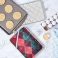 thumbnail image 5 of Yayeee Pot Holders Kitchen Heat Resistant with Pockets 7"x9.8" Cotton Oven Cooking Hot Pads, Vibrant Green Tartan Pattern, 5 of 7