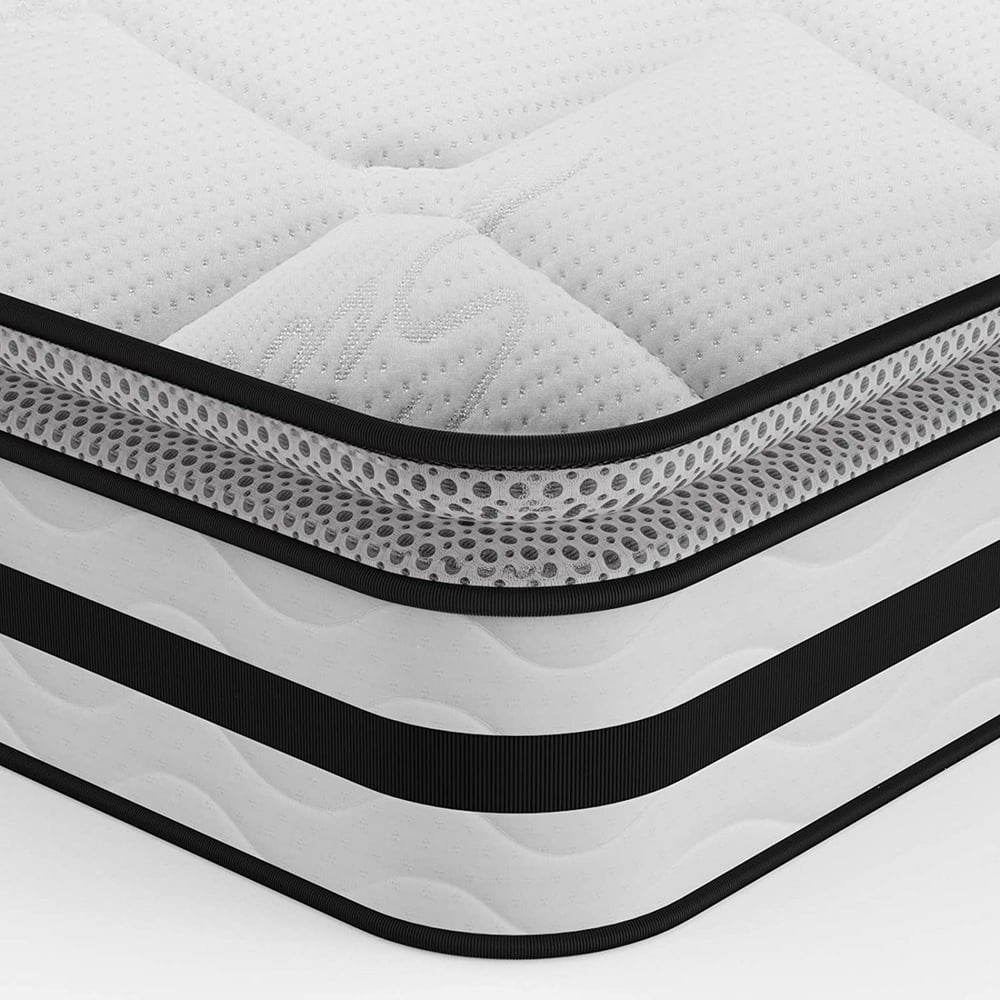 Queen Mattress, 10 Inch Memory Foam and Innerspring Hybrid Mattress in