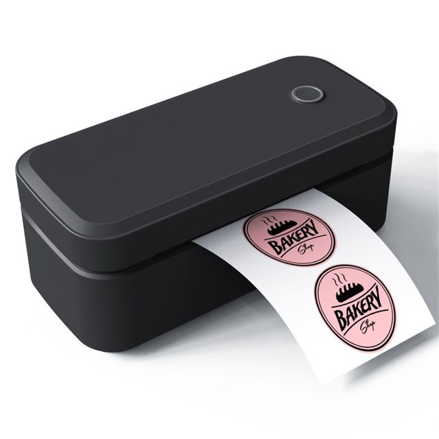 Thermal Label Printer,Wireless Label Printers for Small Business for Shipping Packages,Express Delivery Label Printer US,1 * label printer,Black