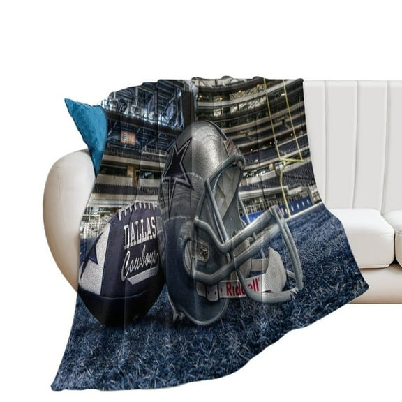 Football Cowboys Blanket Throw Blankets Warm Cozy Lightweight Couch Blanket Stuff Gifts for Women Mom Teens