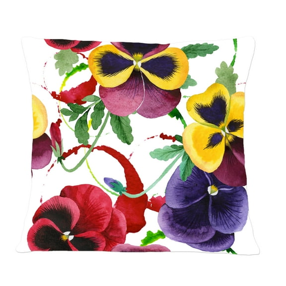 Designart Floral Botanical Retro VIII' Mid-Century Modern Throw Pillow - 12x20
