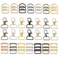thumbnail image 4 of 56 Pcs Purse Hardware Keychain Hooks for Bag Making Lanyard Snap Hooks Metal Swivel Clasps with D Rings and Slide Buckle, 4 of 10