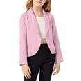 thumbnail image 4 of SGMVNU Boy's Formal Blazers Casual Button Suit Jacket Solid Formal Suits School Dress Uniform Coats Dinner Party Tuxedo Blazer Suit Jackets Size 7-8 Years, z929A-Pink, 4 of 9