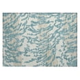 thumbnail image 2 of Addison Rugs Chantille Indoor/Outdoor Transitional Animal Print Teal Washable Rectangle Rug, 1'8" x 2'6", 2 of 6