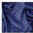 thumbnail image 4 of Soimoi Floral Print - Blue, Canvas Fabric Material - 56 Inch Wide, 1 Yard, Unstitched Fabric For Upholstery, Bags, Workwear And Outdoor Gear, 4 of 6