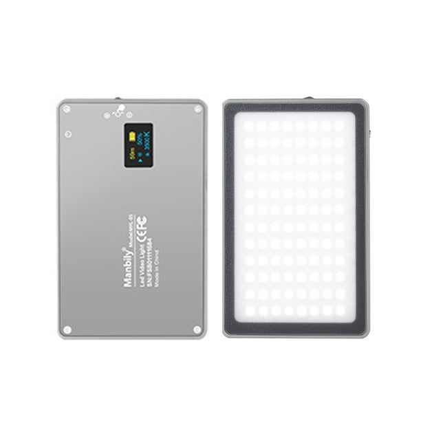 Manbily Lámpara de cámara Selfie con luz de relleno de 8 W con adsorción magnética