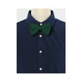thumbnail image 5 of INSPIRE CHIC Men's Pre-Tied Bow Ties Adjustable Strap Solid Color Knitted Bowtie Deep Green, 5 of 5