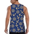 thumbnail image 6 of Rocae Anchors and Nautical for Men's Workout Tank Top Men's Running Tank Top Dry Fit Athletic Workout Tank TopsSmall, 6 of 9