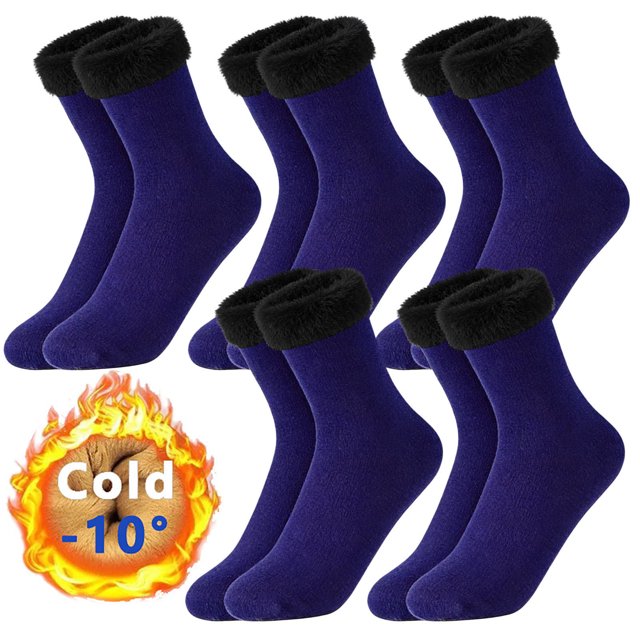 Amzcrzy Funda Nórdica, Sábana, Funda De Almohada De Satén, 7 Pares De Calcetines Gruesos Y Con Forro Polar Hasta Media Pantorrilla, Diseñados Para Hombres Y Mujeres Que Valoran La Durabilidad Y Un To