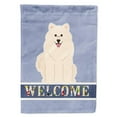 thumbnail image 1 of Carolines Treasures BB5611GF Samoyed Welcome Garden Size Flag, 1 of 3