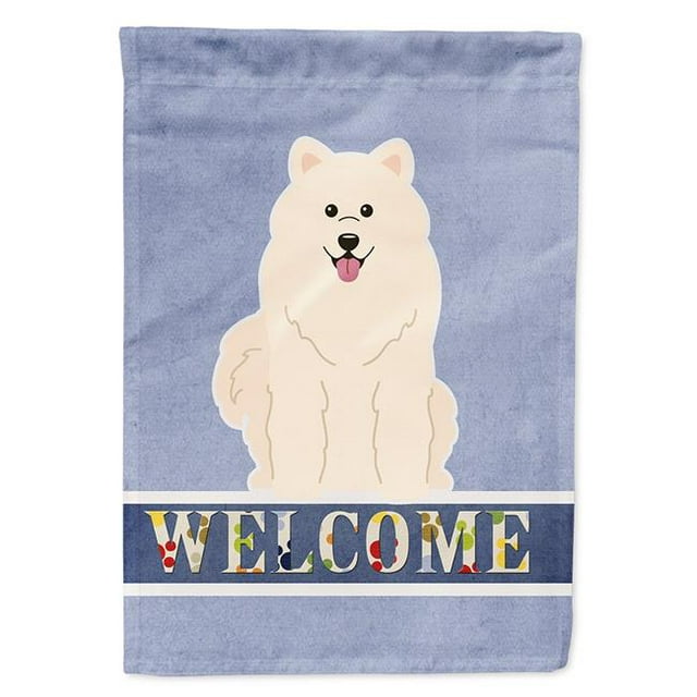 Carolines Treasures BB5611GF Samoyed Welcome Garden Size Flag