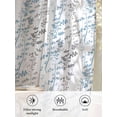 thumbnail image 6 of Sheer Curtains 108 Inches Long, Light Blue Grey Botanical Semi Sheer Curtains Light Filtering Window Treatment, Spring Floral Summer Farmhouse Privacy Voile Drapes for Living Room 52x108 Inch, 6 of 7