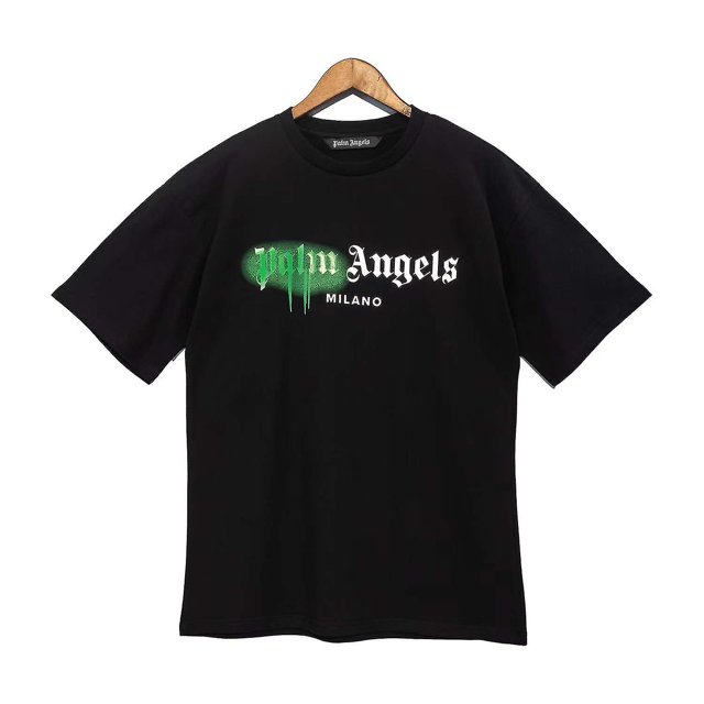 Palm Angels 22ss Print Men Women Unisex Lovers Models Fashion Casual Short Sleeve Cotton