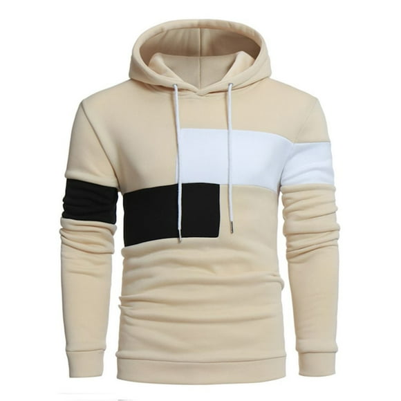 Essentials Hoodie Loose Fit Flannel Male Autumn Winter Street Leisure Travel Outdoor Sports Colorblock Print Slim Hooded Long Sleeve Sweater Top Cargo Shorts for Men Khaki