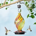 thumbnail image 2 of Comedero para colibríes LUJII, vidrio soplado a mano, 830 ml, con forma de helado, 2 of 6